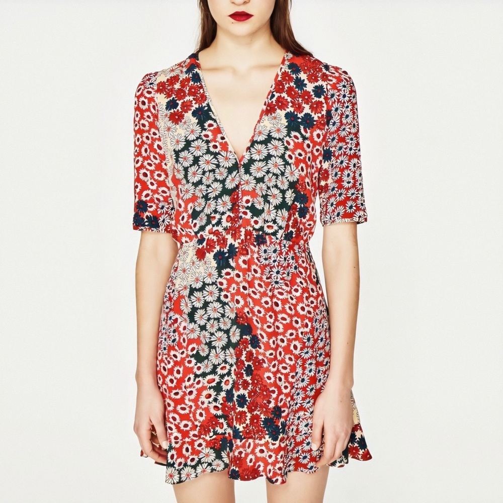 Zara Floral Daisy Dress